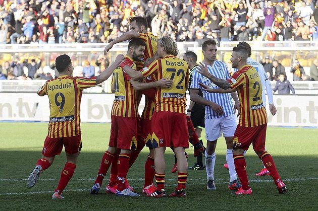 Český fotbalista Antonín Barák slavil i ve třetím utkání v dresu Lecce vítězství.