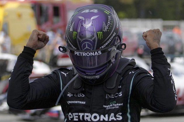 Lewis Hamilton's joy in the finish of the Spanish Grand Prix