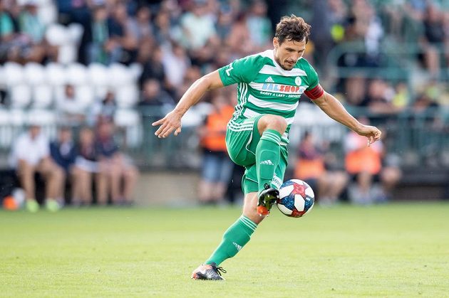 Kapitán fotbalistů Bohemians Josef Jindřišek během utkání 4. kola Fortuna ligy, kdy ve Vršovicích hrála Plzeň.
