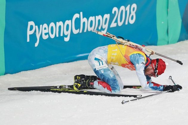Jaroslav Soukup v cíli svého úseku.