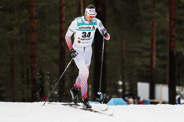 Martin Jakš při klasické patnáctce na MS v Lahti.