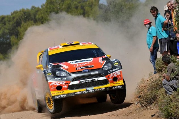 Martin Prokop s Fordem Fiesta WRC na trati Rallye Akropolis.