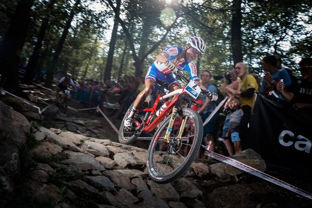 Biker Ondřej Cink v reprezentačním dresu.