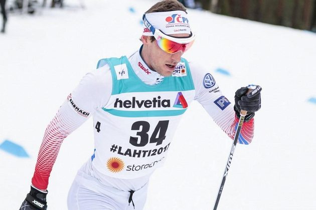 Martin Jakš při klasické patnáctce na MS v Lahti.