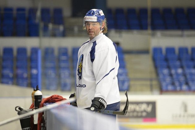 Jaromír Jágr trénoval znovu v Kladně s tamním týmem po svém návratu ze zámořské NHL.