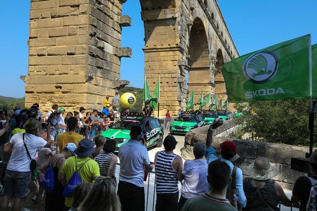 Reklamní karavana na Tour de France 2019.