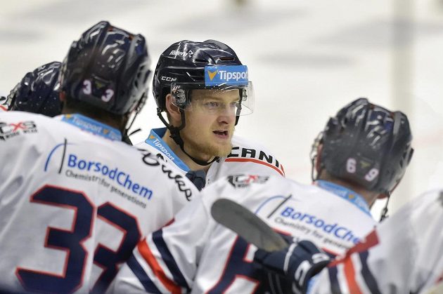 Autor dvou gólů David Květoň z Vítkovic.