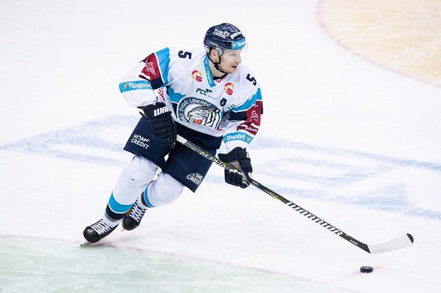 Ladislav Šmíd z Liberce během utkání Tipsport extraligy, HC Sparta Praha - HC Bílí Tygři Liberec, hrané 27. ledna 2019 v O2 Areně v Praze.