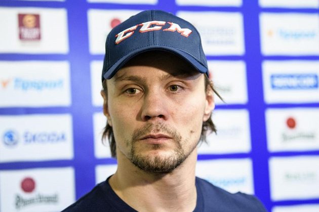 Ondřej Němec během srazu hokejové reprezentace před turnajem Channel One Cup.