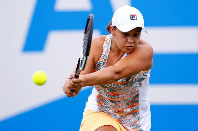 Australanka Ashleigh Bartyová se ve finále musela před českou lvicí sklonit.