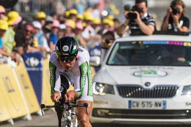 Paralympik Jiří Ježek během časovky na Tour de France