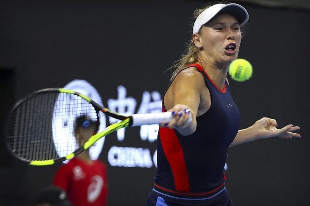 Světová dvojka Caroline Wozniacká z Dánska byla nad síly české reprezentantky.