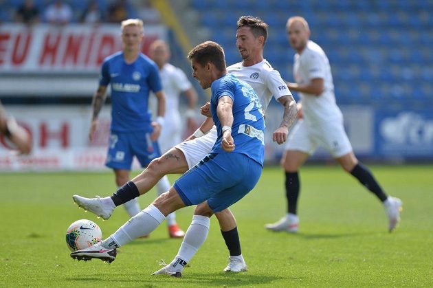 From left Michal Fukala from Liberec and Milan Petržela from Slovácko.