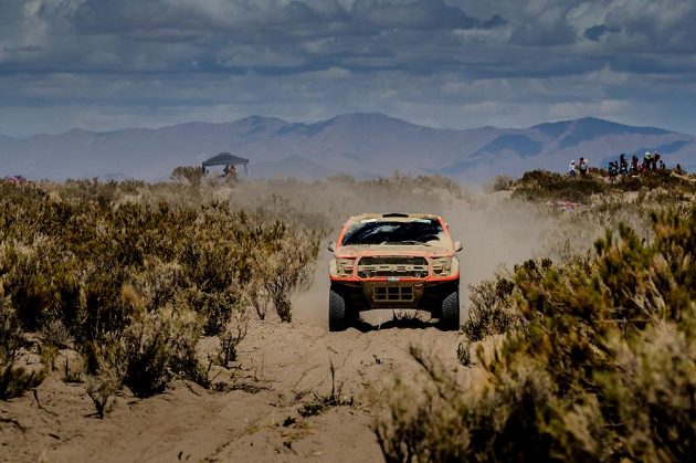 Martin Prokop na trati čtvrté etapy Rallye Dakar.