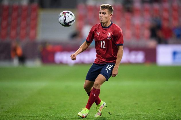 Záložník české fotbalové reprezentace Michal Sadílek během přípravného utkání s Ukrajinou.