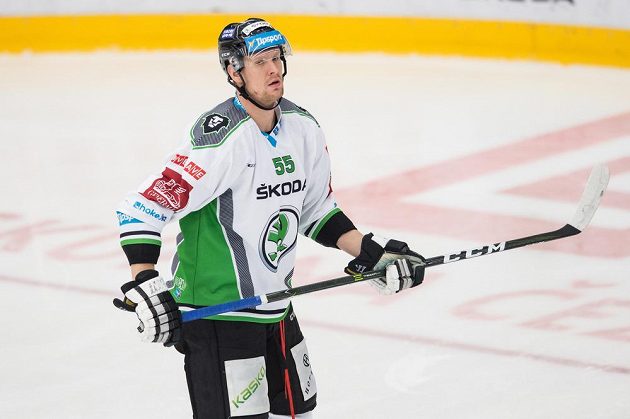 Mladoboleslavský útočník Tomáš Urban během utkání 21. kola hokejové Tipsport extraligy s Karlovými Vary.