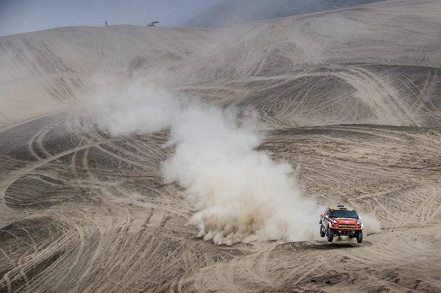 Martin Prokop s Fordem během testu v Peru před startem Rallye Dakar 2018.