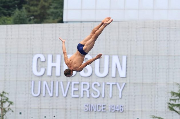 Highdiver Michal Navrátil obsadil na mistrovství světa v korejském Kwangdžu čtvrté místo a nenavázal tak na stříbro z roku 2017.