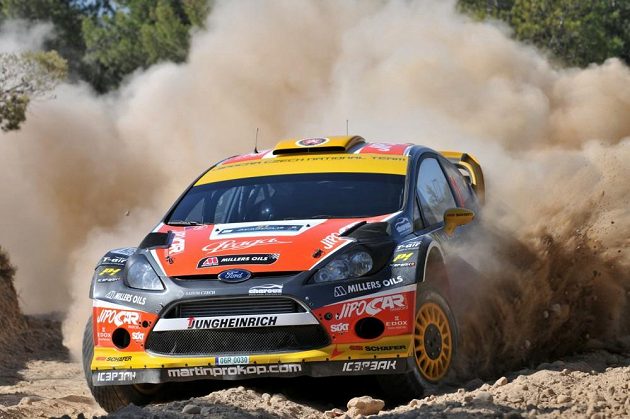 Martin Prokop s Fordem Fiesta WRC na trati Rallye Akropolis.