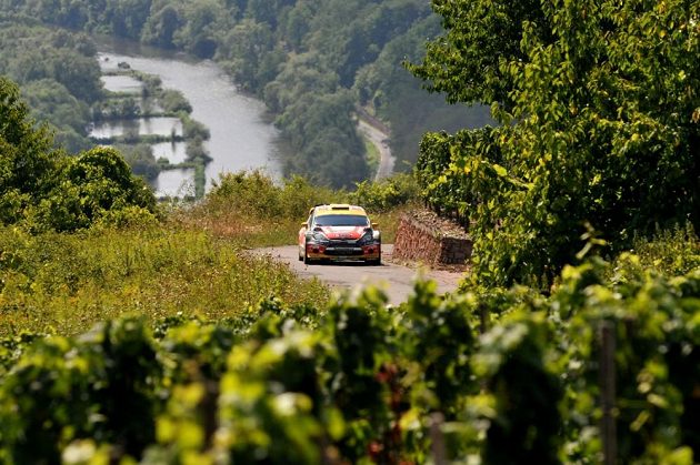 Martin Prokop s Fordem Fiesta WRC na trati Německé rallye 2013.
