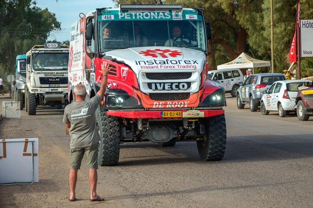 Aleš Loprais na startu Rallye Oil Libya
