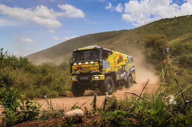 Martin Macík na trati 3. etapy Rallye Dakar.