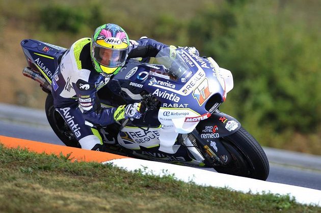 Z dvacáté pozice na startu vyrazí v Brně do závodu český jezdec kategorie MotoGP Karel Abraham.