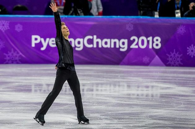 Krasobruslař Michal Březina skončil na olympijských hrách šestnáctý.