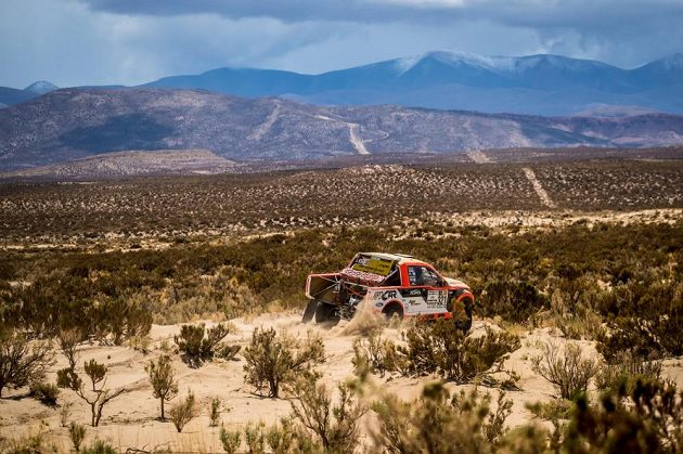 Martin Prokop na trati čtvrté etapy Rallye Dakar.
