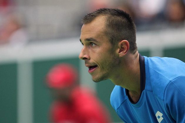 Lukáš Rosol zaskočil favorizovaného Jo-Wilfrieda Tsongu a získal pro Francii ve čtvrtfinále Davisova poháru první bod.