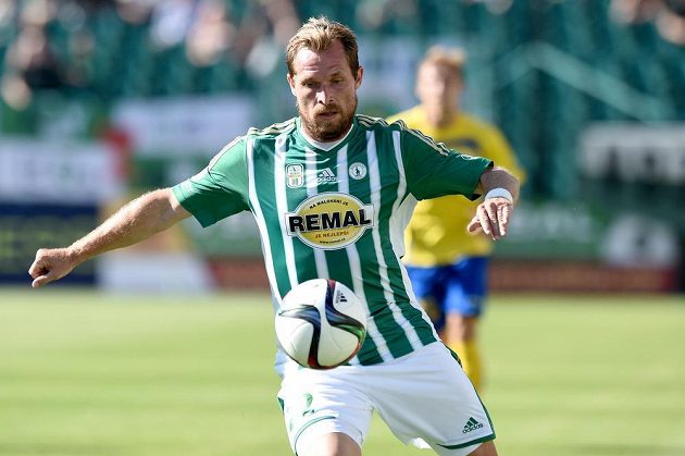 Nová posila Bohemians Tomáš Čížek během utkání 1. kola Synot ligy proti Zlínu.