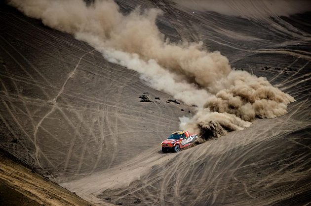 Martin Prokop s Fordem během testu v Peru před startem Rallye Dakar 2018.
