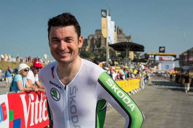 Spokojený paralympik Jiří Ježek po časovce Tour de France.