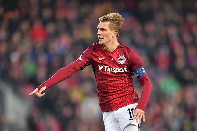 Bořek Dočkal v zápase proti Baníku Ostrava