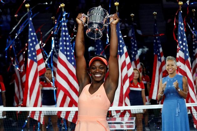 Tohle je sen! Americká tenistka Sloane Stephensová porazila v dnešním jednoznačném finále US Open krajanku Madison Keysovou 6:3 a 6:0 a vyhrála první grandslamový turnaj v kariéře. Chvíle štěstí si užívala naplno.