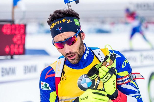 Francouzský biatlonista Martin Fourcade.