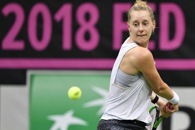 Před finále Fed Cupu už v Praze trénují i Američanky. Na snímku Alison Riskeová.