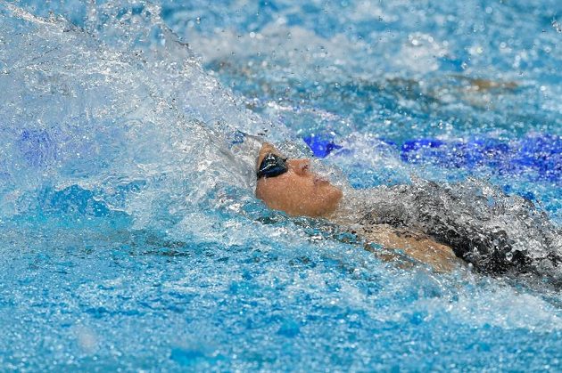 Simona Baumrtová při znakařské stovce na MS v Budapešti.