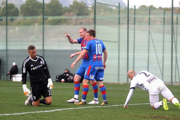 To byla plzeňská jízda! Střelec Michael Krmenčík zaznamenal proti polské Legii dva góly a Západočeši vyhráli 5:1.