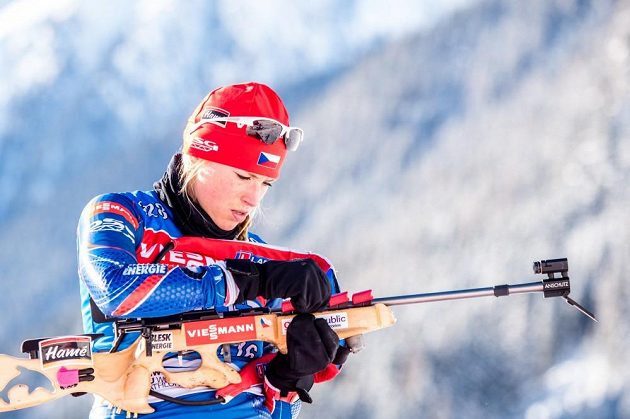 Česká biatlonistka Barbora Tomešová na archivním snímku.