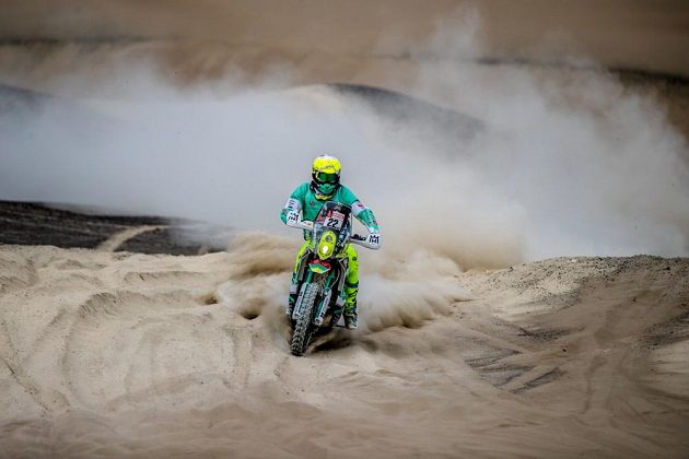 Ondřej Klymčiw na letošním ročníku Rallye Dakar.