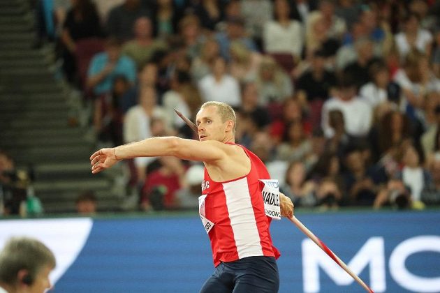 Jakub Vadlejch ve finále MS v Londýně.