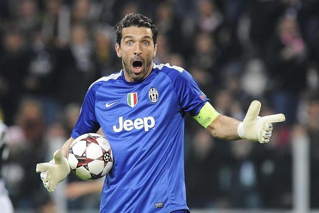 Reakce brankáře Juventusu Gianluigiho Buffona v utkání LM proti Realu Madrid.