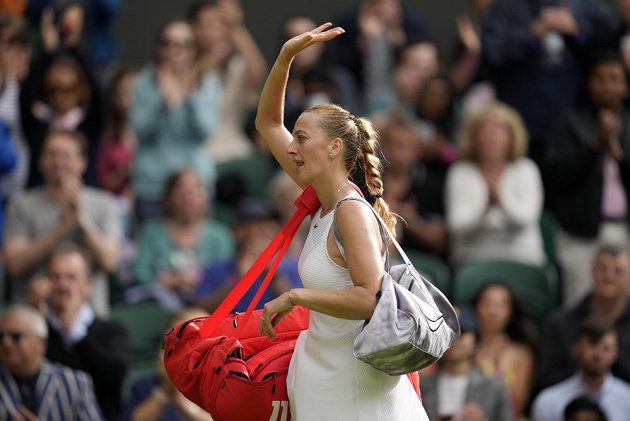 Czech tennis player Petra Kvitová says goodbye to Wimbledon after the first round.