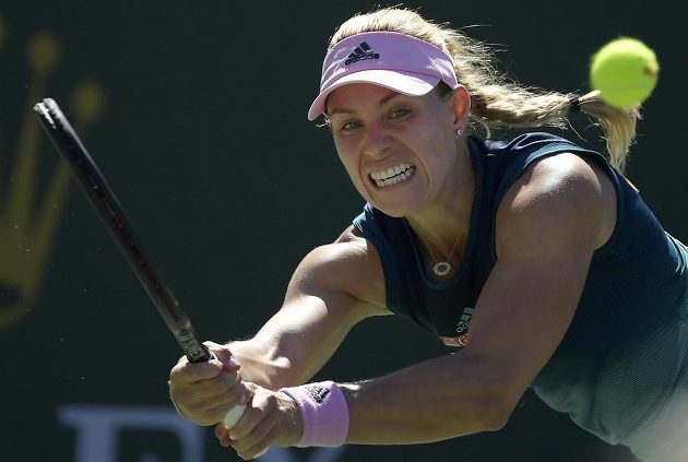 Německá tenistka Angelique Kerberová finále turnaje v Indian Wells prohrála.