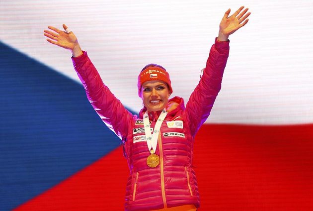Biatlonová mistryně světa Gabriela Koukalová. Na šampionátu v Hochfilzenu vyhrála sprint na 7,5 kilometru.