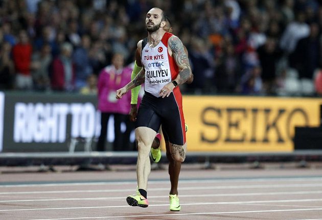 Turecký sprinter Ramil Gulijev vyhrál nečekaně běh na 200 metrů na atletickém MS v Londýně.