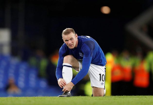 Útočník Wayne Rooney a jeho návrat na Goodison Park v utkání Evropské ligy. Hvězda podle médií moc nezářila, stadión ani nebyl vyprodaný.