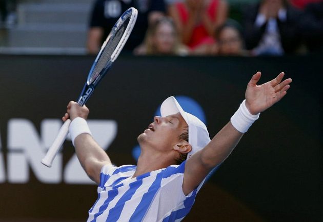 Dobojováno! Tomáš Berdych je na Australian Open poprvé v kariéře v semifinále.