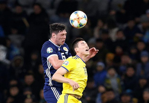 Fotbalisté Kazachstánu v úvodu kvalifikace o postup na EURO 2020 doma překvapivě porazili Skotsko 3:0.